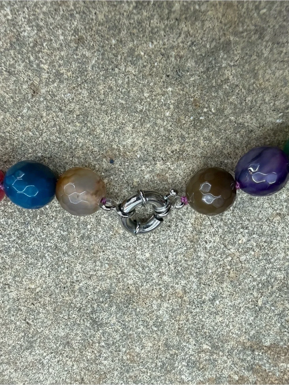 Multicolor Beaded Gemstone Necklace - Elegant Women’s Jewelry